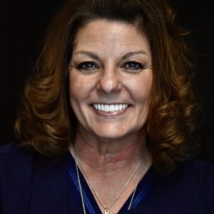 smiling dental implant patient